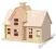 ~ PUZZLE DREWNIANE 3D ~ DOMEK - STACJA ~