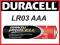 BATERIE DURACELL LR03 AAA BATERIA MAŁY PALUSZEK