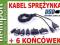 UNIWERSALNY Kabel / Ładowarka Sprężynka +6 Wtyczek