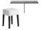 IKEA BJURSTA NILS Stół i stołek brąz/czarny