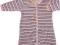 pajacyk welurowy paski róż/biel/szary roz.68