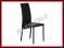 Krzesło metalowe K170 czarne stal PVC HALMAR