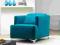 Wygodny fotel TOM TURKUS nogi WENGE rozkładany 48h
