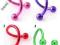 PIERCING DO WARGI UCHA BRWI NEON 1,2 x 8 x 3 mm