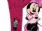 DISNEY MINNIE GETRY/LEGGINSY RÓŻ W KROPKI 68 B847