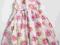 86 cm sukienka dla dziewczynki lato kwiatki