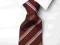 ATTENTION bordowy idealny krawat jedwabny WP