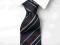 FIOLETOWY w paski przepiękny idealny krawat  WP