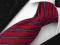 MODNY i ELEGANCKI Krawat Żakardowy BORDOWY KGM53