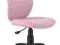 FOTEL OBROTOWY Q-043 RÓŻOWY KRZESŁO POKÓJ BIURO