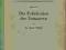 Die Fabrikation der Fettsauren 1932 Dr Egon Bohm