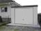 Garaż jednospadowy tynkowany - garaże pł. ściana