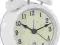 Zegar Zegarek Budzik Metal Biały Stylizowany Zegar Zegarek Budzik Metal Biały Stylizowany