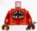 4AFOL LEGO Dark Red Minifig Torso 973pb756c01