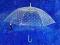 PARASOL PRZEŹROCZYSTY DAMSKI GROSZKI