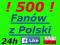 500 FANÓW FACEBOOK FANI FANPAGE - POLSKIE KONTA FB