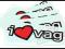 I love VAG - 15cm - cultstyle retro gleba golf jdm