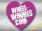 WHEEL WHORES COM - NAKLEJKI 7cm - 7 KOLORÓW+GRATIS