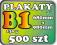 500szt Plakaty B1 130g TRANSPORT GRATIS! PROJEKT!