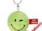 Brelok nici smiley zielony 6cm plusz