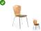 Krzesło metalowe K102 sklejka gięta / PVC