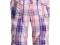 H&amp;M SPODNIE capri fiolet krata 110cm