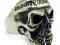 RockShock IronCross Pierścień czaszka Skull