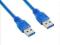 4world Kabel USB 3.0 AM-AM 3,0m niebieski