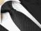 KRAWAT ŻAKARDOWY - CZARNY [1750]