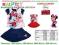 DISNEY komplet MINNIE spódniczka bluzka miki 86 g