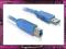 PL9 NOWY KABEL USB 3.0 BLUE A-B M/M 2M SUPER-SPEED