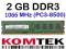 Pamięć RAM 2GB DDR3 1066MHz PC3-8500 NOWE