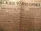 KURIER WARSZAWSKI 13.07.1943r stara gazeta Sycylia