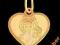 medalik złoty MARYJA w sercu pr585 GRATISY