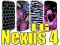 106 Etui FLOWER | LG Nexus 4 | +2xFolia e960