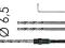 Festool wiertła HSS D 6,5/63 CE/M-Set 493428