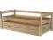 Łóżko wysuwane Karol z szufladą 190/90 kolor sosna