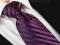 KRAWAT ŻAKARDOWY - ŚLIWKOWY [1409]