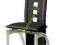 KRZESŁO METALOWE H77 KRZESŁA STÓŁ KUCHNIA CZARNY