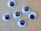 Oczy samoprzylepne ruchome 12 mm, 10 szt.