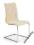 Krzesło K149 BEŻOWY Eco-Skóra Stal Chrom