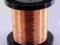 Drut miedziany fi 0.8 mm szpulka 1 kg - 222 m
