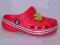 KLAPKI,basenowe pianka kroksy ROZ.34/35 czerwone