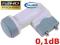 KONWERTER SAT TWIN LNB 0,1dB  HD / 3D podwójny