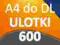 ULOTKI A4 SKŁADANE do DL 600 szt -Wysoka jakość-