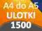 ULOTKI A4 SKŁADANE do A5 1500 szt -Wysoka jakość-