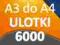 ULOTKI A3 SKŁADANE do A4 6000 szt -Wysoka jakość-