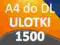 ULOTKI A4 SKŁADANE do DL 1500 szt -Wysoka jakość-