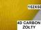 4D CARBON ŻÓŁTY FOLIA 152X50 OKLEINA NOWOŚĆ HIT