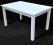 Biały Stół Wysoki Połysk 90x160+40 BLANC BRILLANT